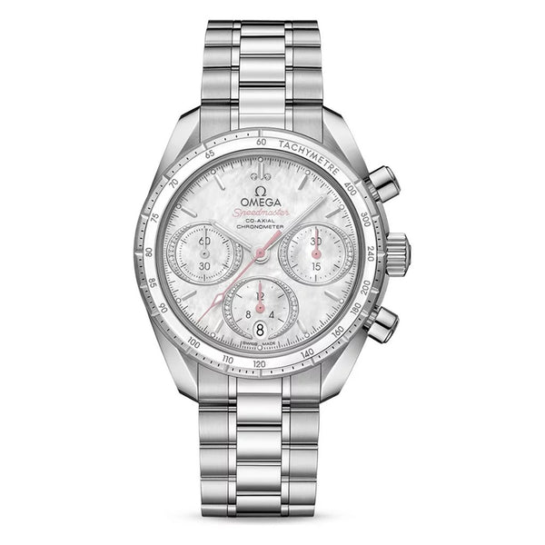 Speedmaster Speedmaster 38 Co-Axial Chronograph 38 White Dial Watch - 1